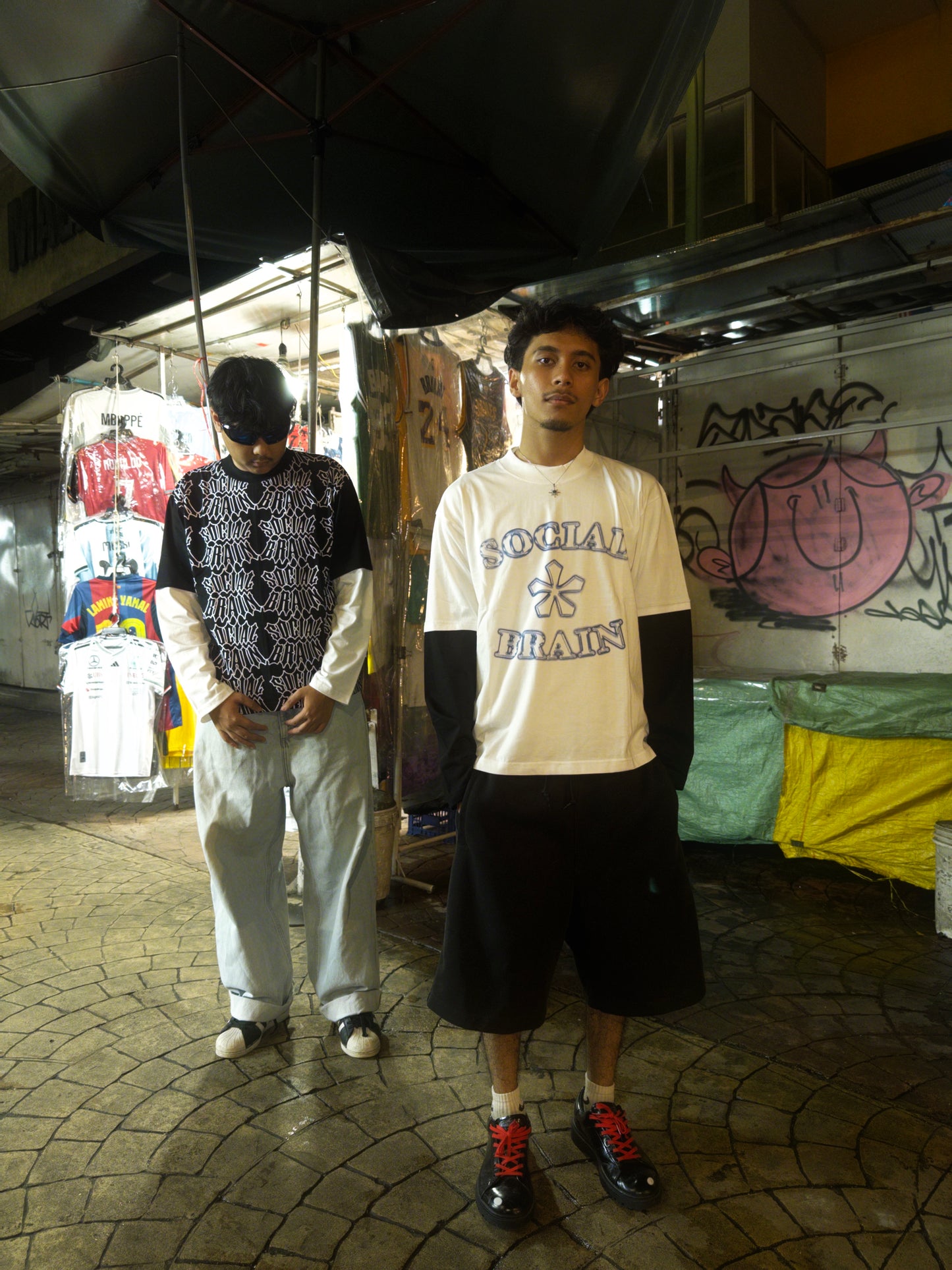 "PASAR PAGI" DOUBLE SLEEVE TEE